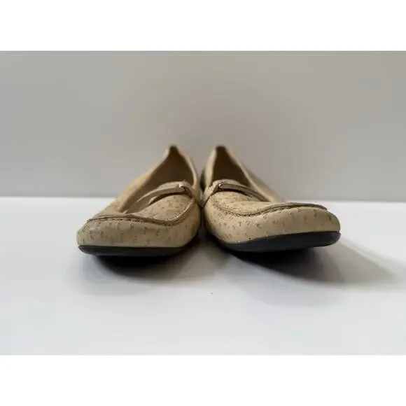 Prada Buckle Leather Loafers Womens Size 39 (US 9) Tan Beige Vintage - Picture 4 of 12